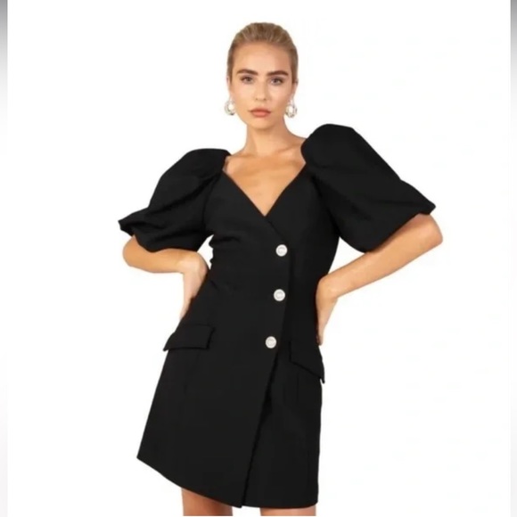 MISHA Collection Channel dress in Black - Picture 2 of 7